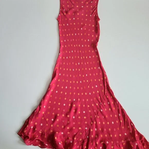 Vintage April Cornell polka dot pink dress. - Picture 6 of 7